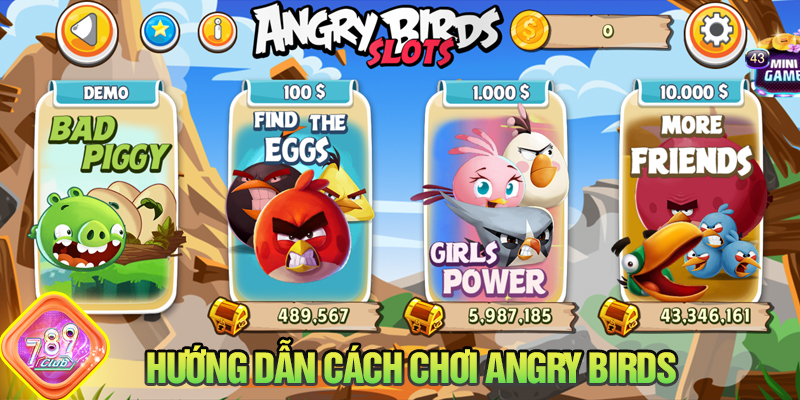 Hướng dẫn chơi Angry Birds 789Club