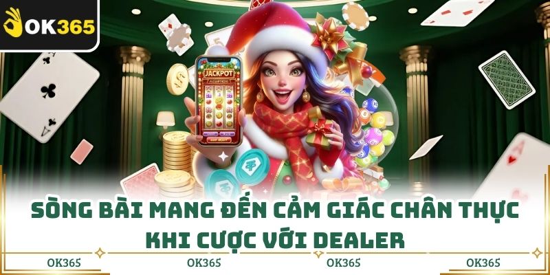 Sòng bài mang đến cảm giác chân thực khi cược với dealer 